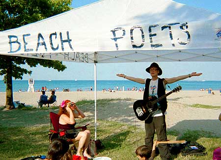 Michael Dean Odin Pollock at Beach Poets in 2006. - Click Here For More Info On Beach Poets 2008 Season!